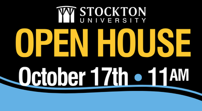 Stockton University Open House October 17 11am